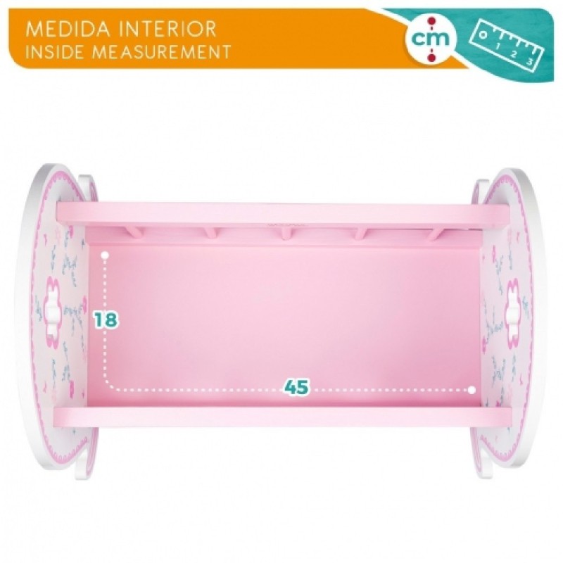 CUNA DE MADERA PARA MUÑECAS - WOOMAX