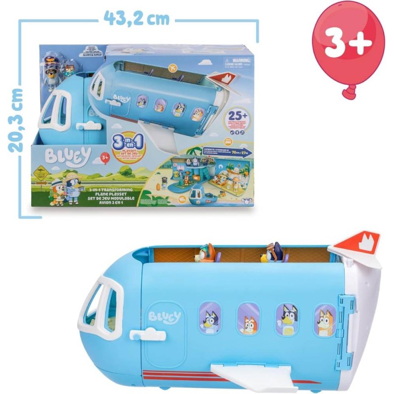 Bluey Avión 3 en 1