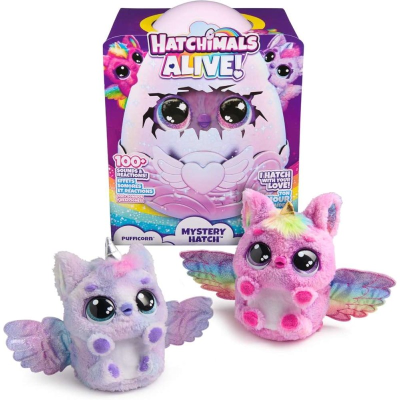 HATCHIMALS Alive Mystery Hatch PUFFICORN