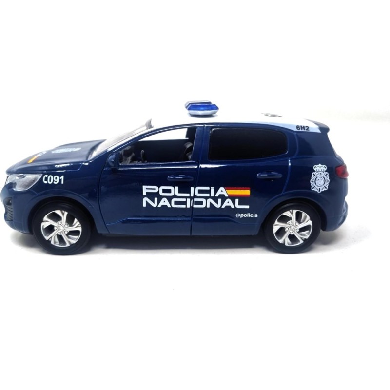 Coche POLICÍA Nacional. Vehículo metálic