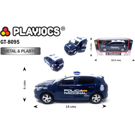 Coche POLICÍA Nacional. Vehículo metálic