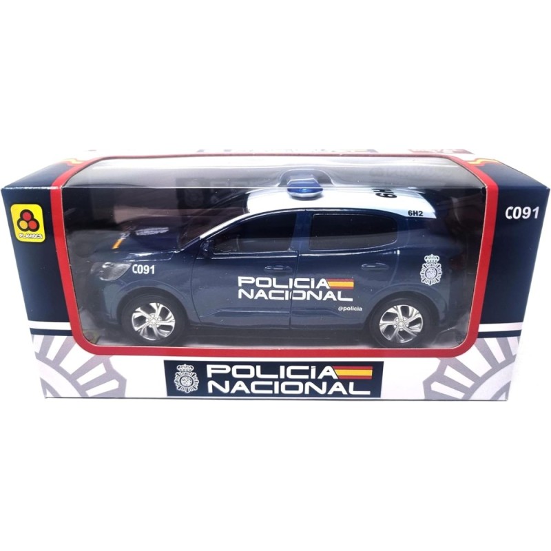 Coche POLICÍA Nacional. Vehículo metálic