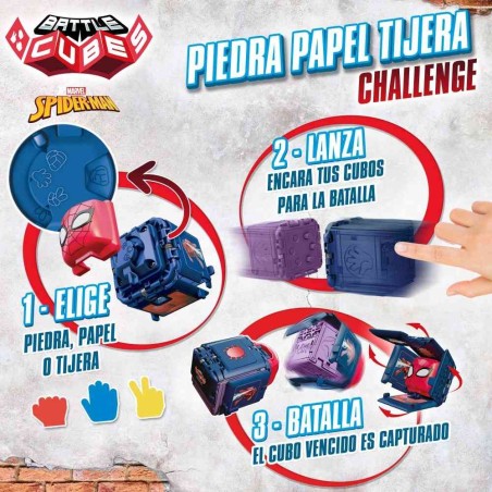 SPIDERMAN-BLISTER 2 BATTLE CUBES 3/S - D