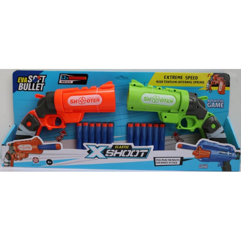 PACK 2 PISTOLAS DARDOS  12 BALAS