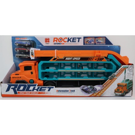 CAMION PISTA 120CM C/ 3 COCHES DIE-CAST