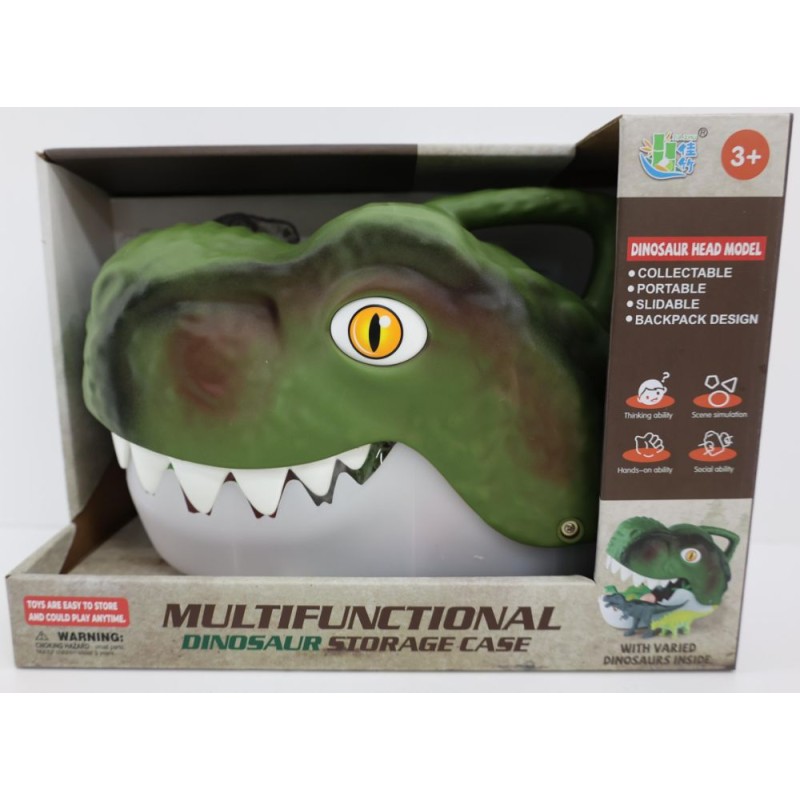 CABEZA DINOSAURIO C/DINOSAURIOS Y ACC