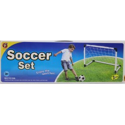 PACK 2  PORTERIAS + BALON + INFLADOR