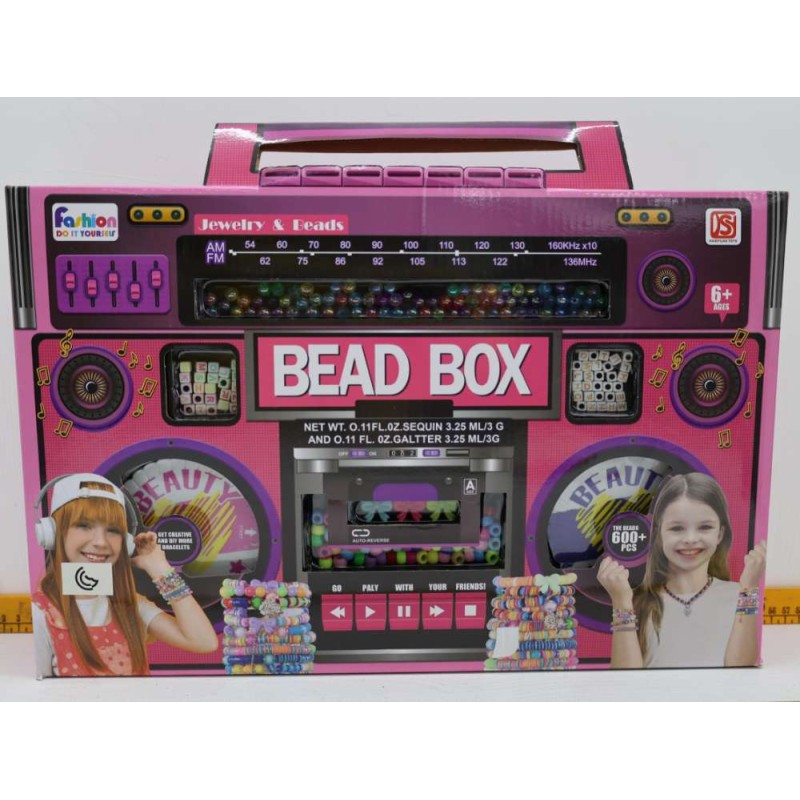 CAJA ABALORIOS + 600 PZAS