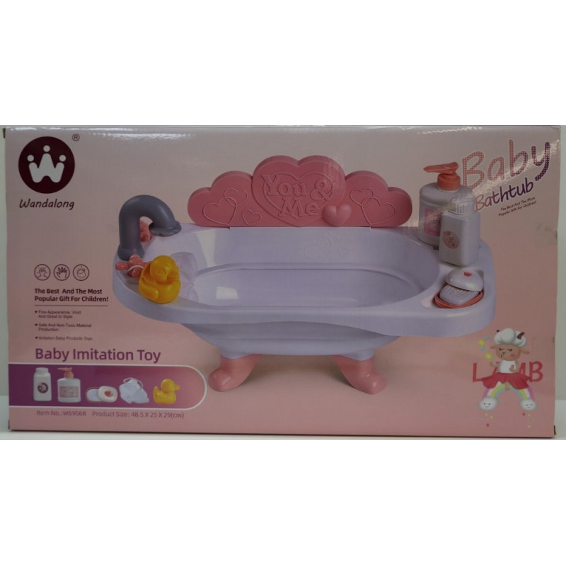BAÑERA CON AGUA + 6 ACCESORIOS