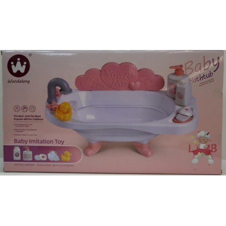 BAÑERA CON AGUA + 6 ACCESORIOS