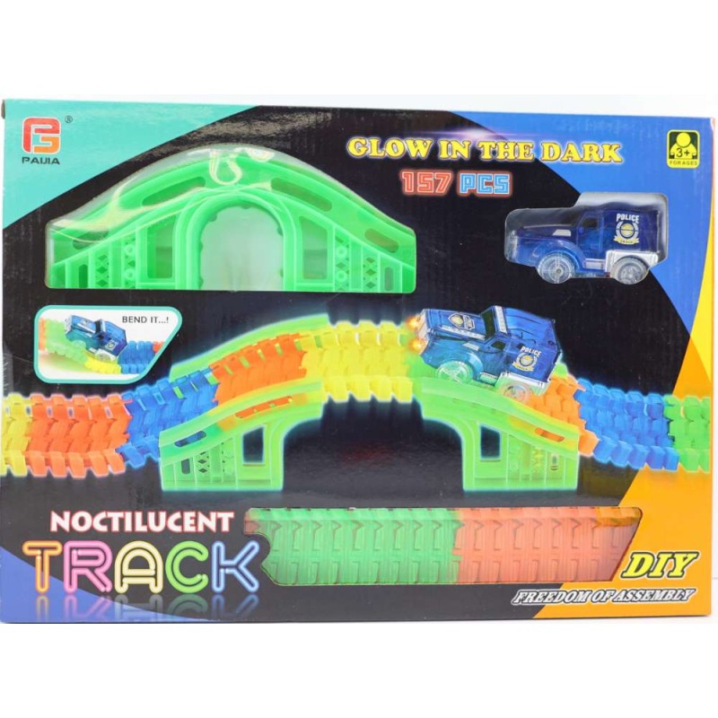 PISTA CON COCHE 157 PZAS CON LUZ LED