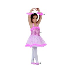 DISFRAZ BAILARINA ROSA ESTRELLAS 7-9 AÑO