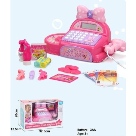 CAJA REGISTRADORA LAZO ROSA