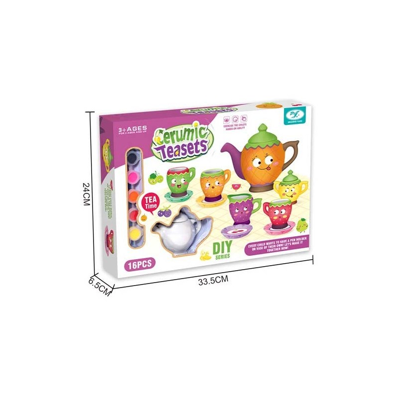 Set de Tazas de Té para Decorar – Cerámi