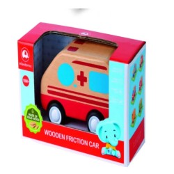 COCHE AMBULANCIA MADERA