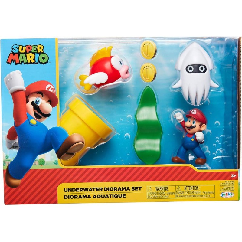 Set Mundo Submarino-super Mario diorama