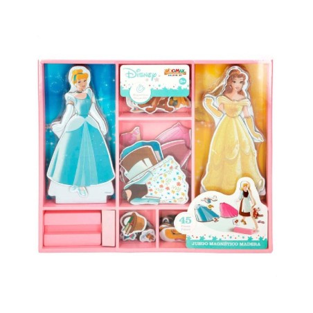 PRINCESAS VESTIDOS DE MADERA MAGNETICOS 