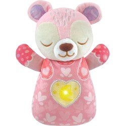 Peluche de cuna Osito melodías rosa
