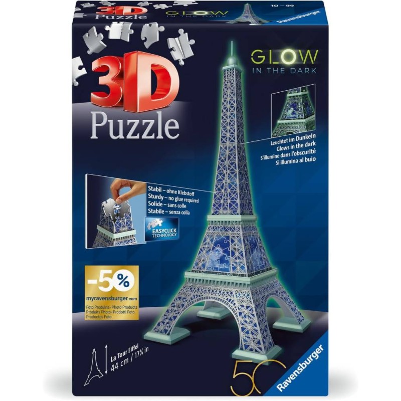 50° aniversario: Torre Eiffel Glow in th