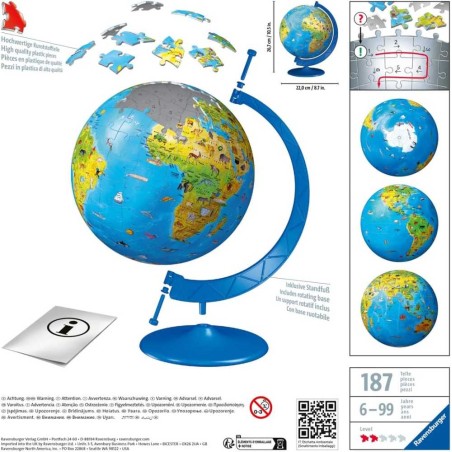3D Globo 180 piezas