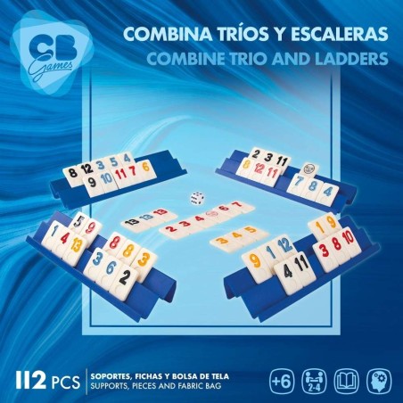 CB GAMES - JUEGO RUMMI C/BOLSA