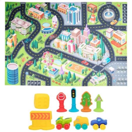 C`BABY- MANTA CIUDAD C/3 COCHES PULL BAC