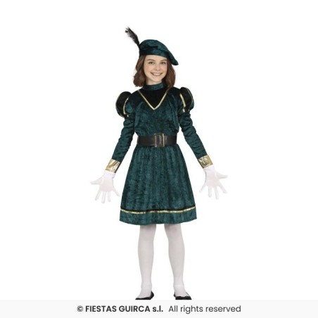 DISFRAZ PAJE VERDE 5-6 AÑOS