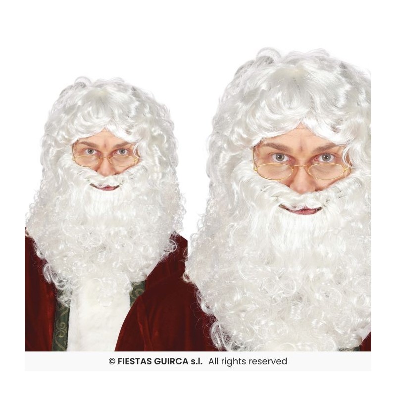 PELUCA CON BARBA PAPA NOEL