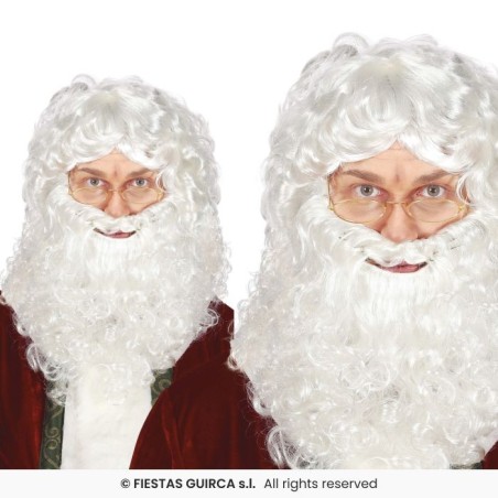 PELUCA CON BARBA PAPA NOEL