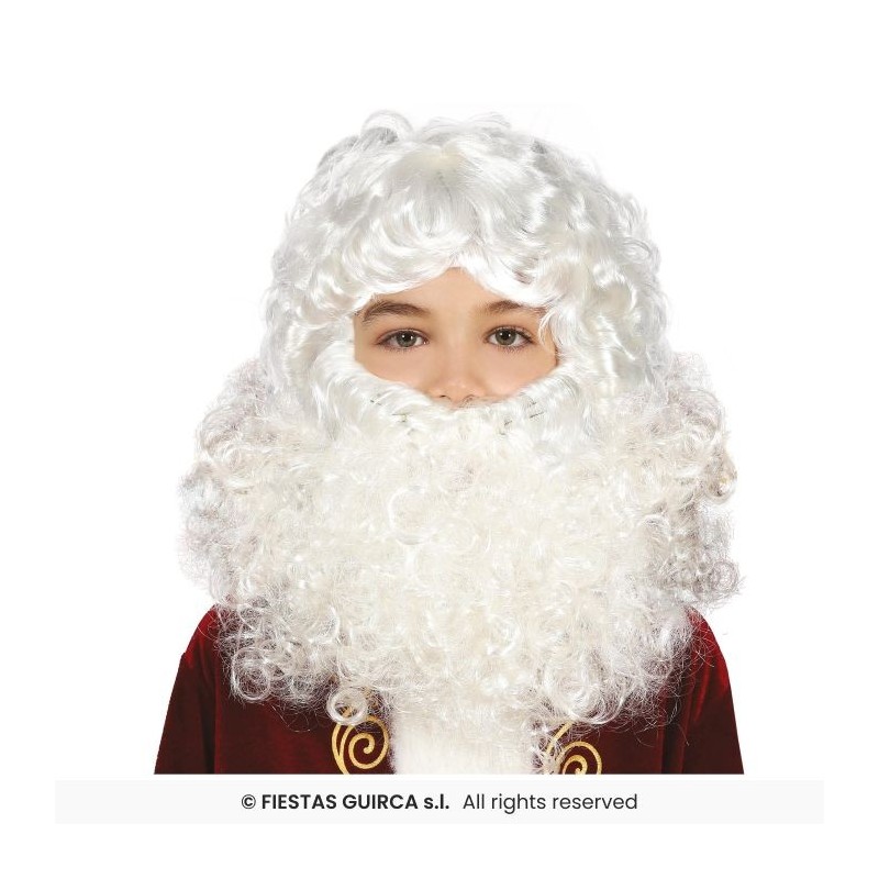 PELUCA Y BARBA PAPA NOEL INFANTIL