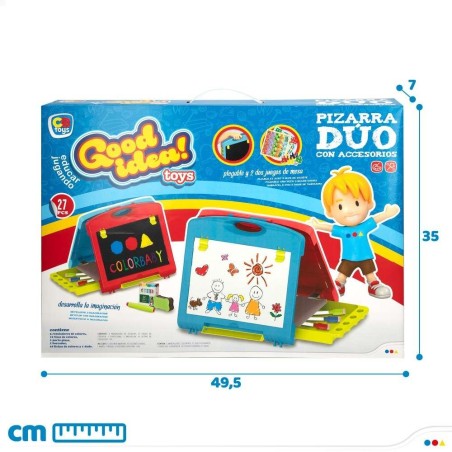GOOD IDEA-PIZARRA DOBLE CARA  34 X 29 X 