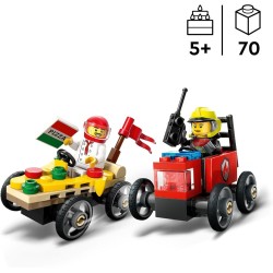 60458 Pizza vs. Fire Truck Race Ca.. Leg 2