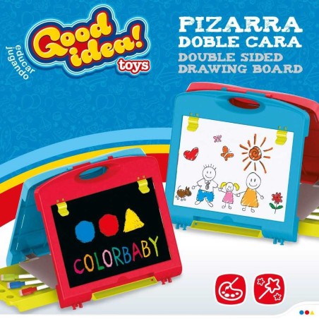 GOOD IDEA-PIZARRA DOBLE CARA  34 X 29 X 