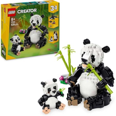 Fauna Salvaje: Familia de Pandas