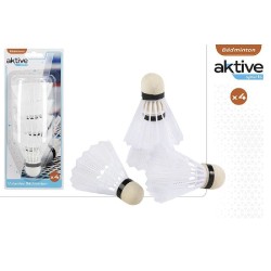 BLISTER 4 PLUMAS BADMINTON - AKTIVE SPOR