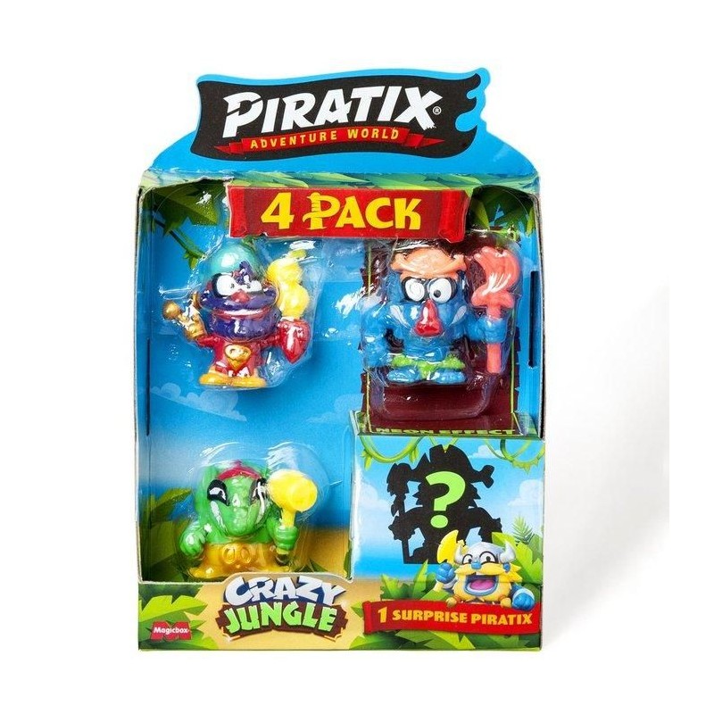 PIRATIX CRAZY JUNGLE - Four Pack Asst.12