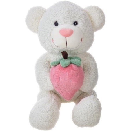Peluche Oso fresi   90 cm 3 col.- blanco