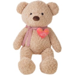 Peluche Oso old corazón   75 cm 2 col.-