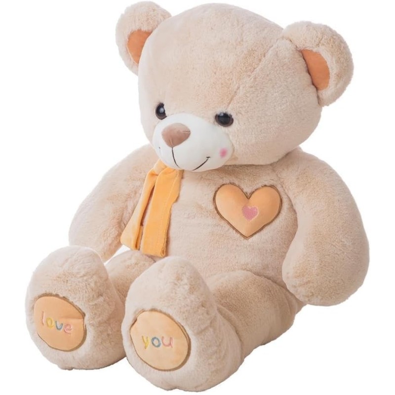 Peluche Oso valentin beig    55 cm
