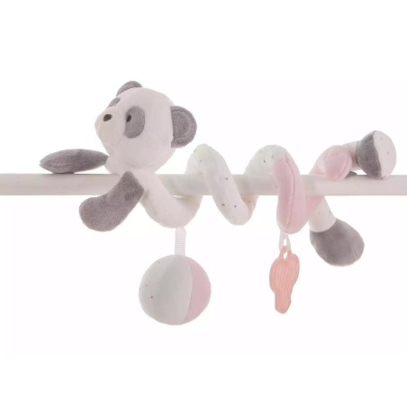 Espiral baby panda rosa 25cm