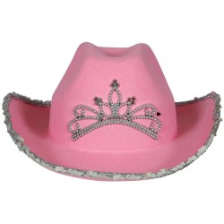 SOMBRERO COWBOY FIELTRO  ROSA, INFANTIL