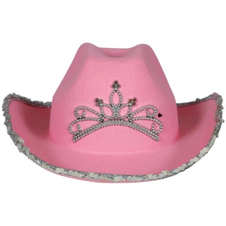 SOMBRERO COWBOY FIELTRO  ROSA, INFANTIL