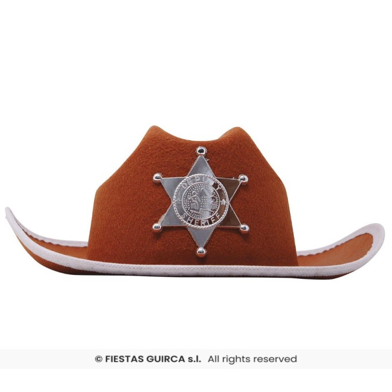 SOMBRERO MARRON SHERIFF INF.
