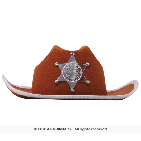 SOMBRERO MARRON SHERIFF INF.