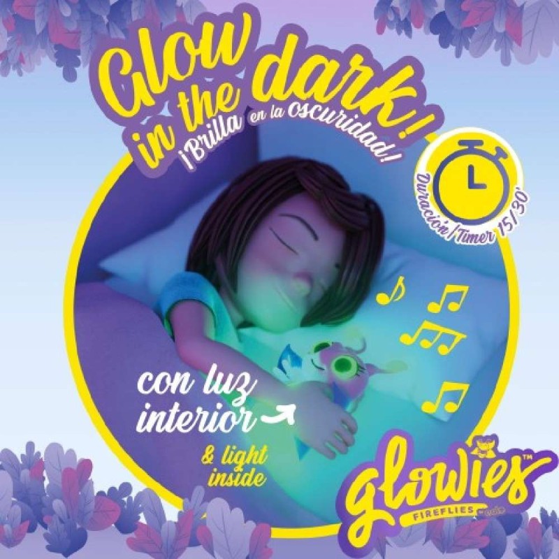 GLOWIES - LUCIERNAGA PELUCHE AZUL C/LUZ