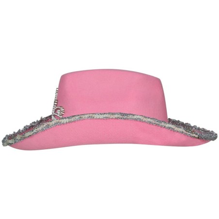 SOMBRERO COWBOY FIELTRO  ROSA, INFANTIL