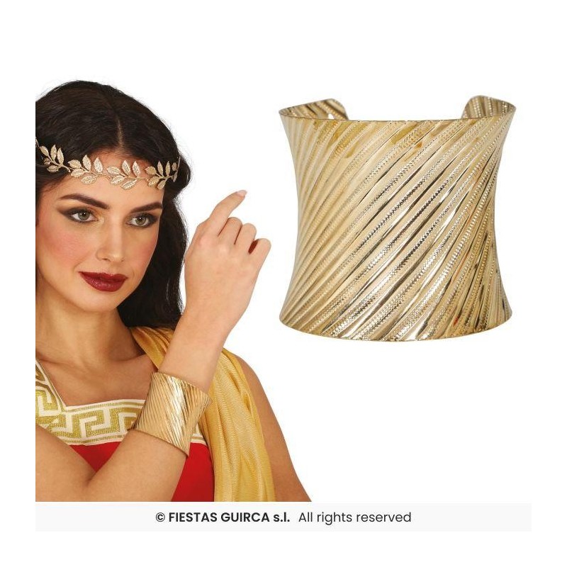 BRAZALETE METALICO ORO, ADULTA