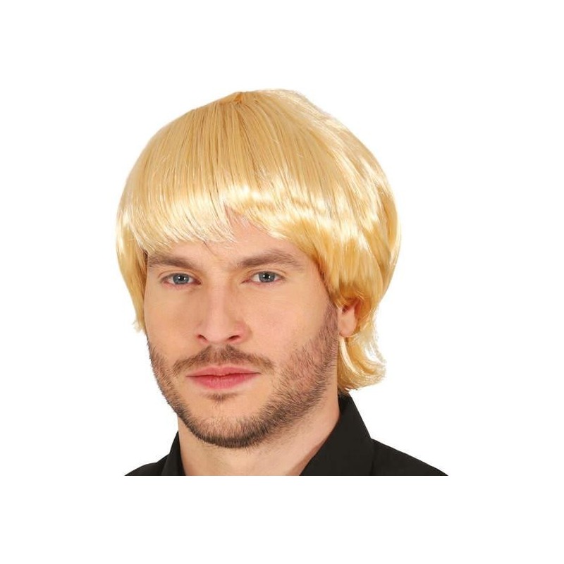 PELUCA CORTA RUBIA HOMBRE