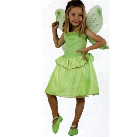 DISFRAZ HADA CAMPANILLA VERDE 5-6 AÑOS