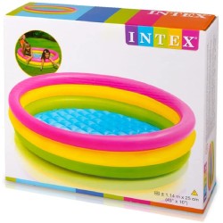 Piscina hinchable 3 aros sunset 114x25cm